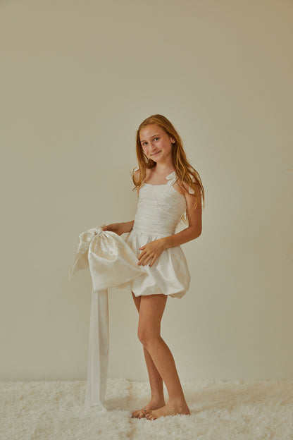 Carolina White Taffeta Dress - XS Carolina White Taffeta Dress - XS