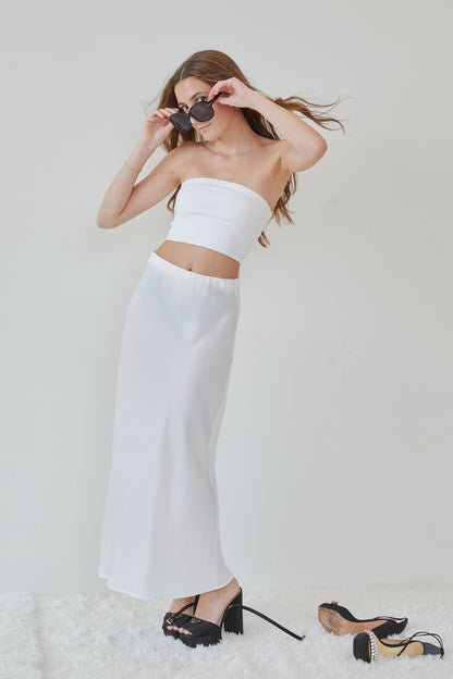 Alexa White Tube Top