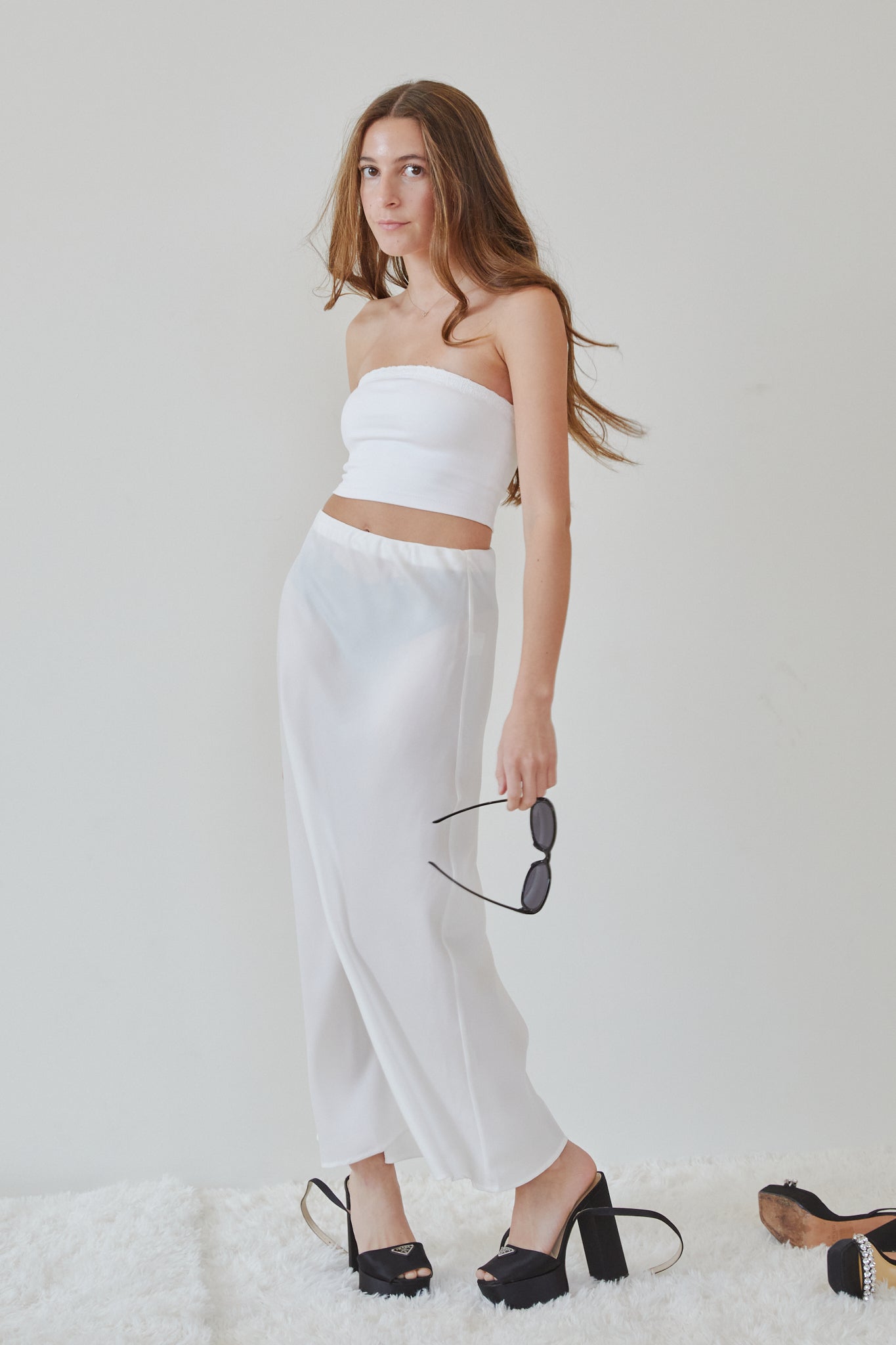 Alexa White Tube Top
