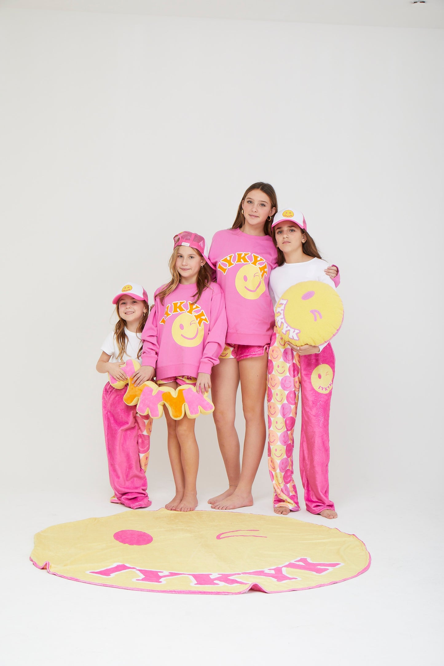 IYKYK Happy Face Plush Blanket