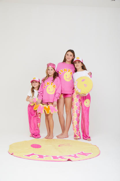 IYKYK Happy Face Plush Blanket