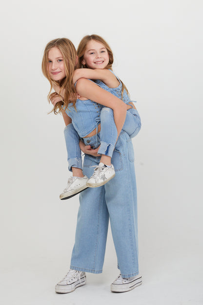The Alex Denim Corset Top