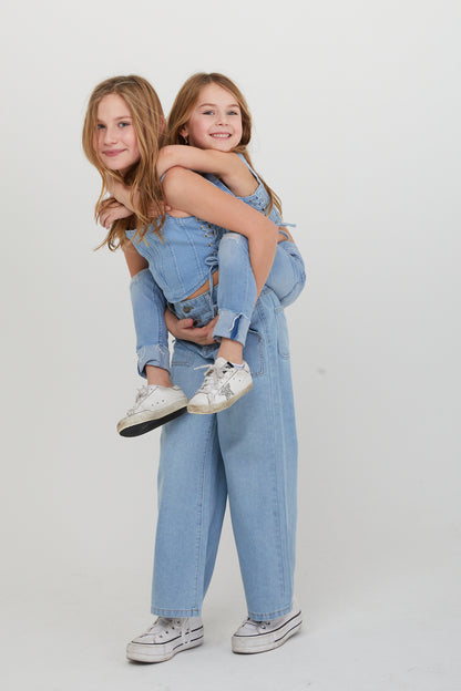 The Alex Denim Corset Top