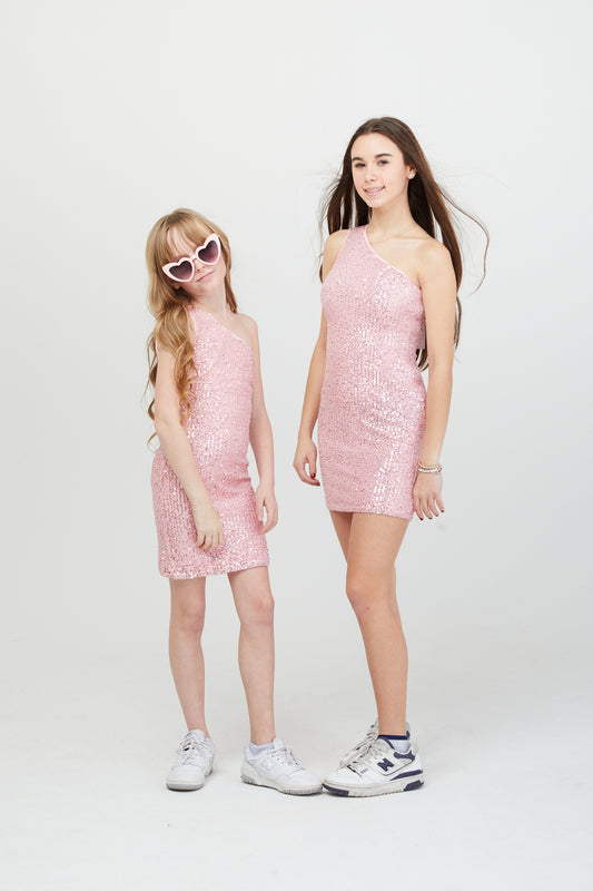 Billie Pink Sequin Dress