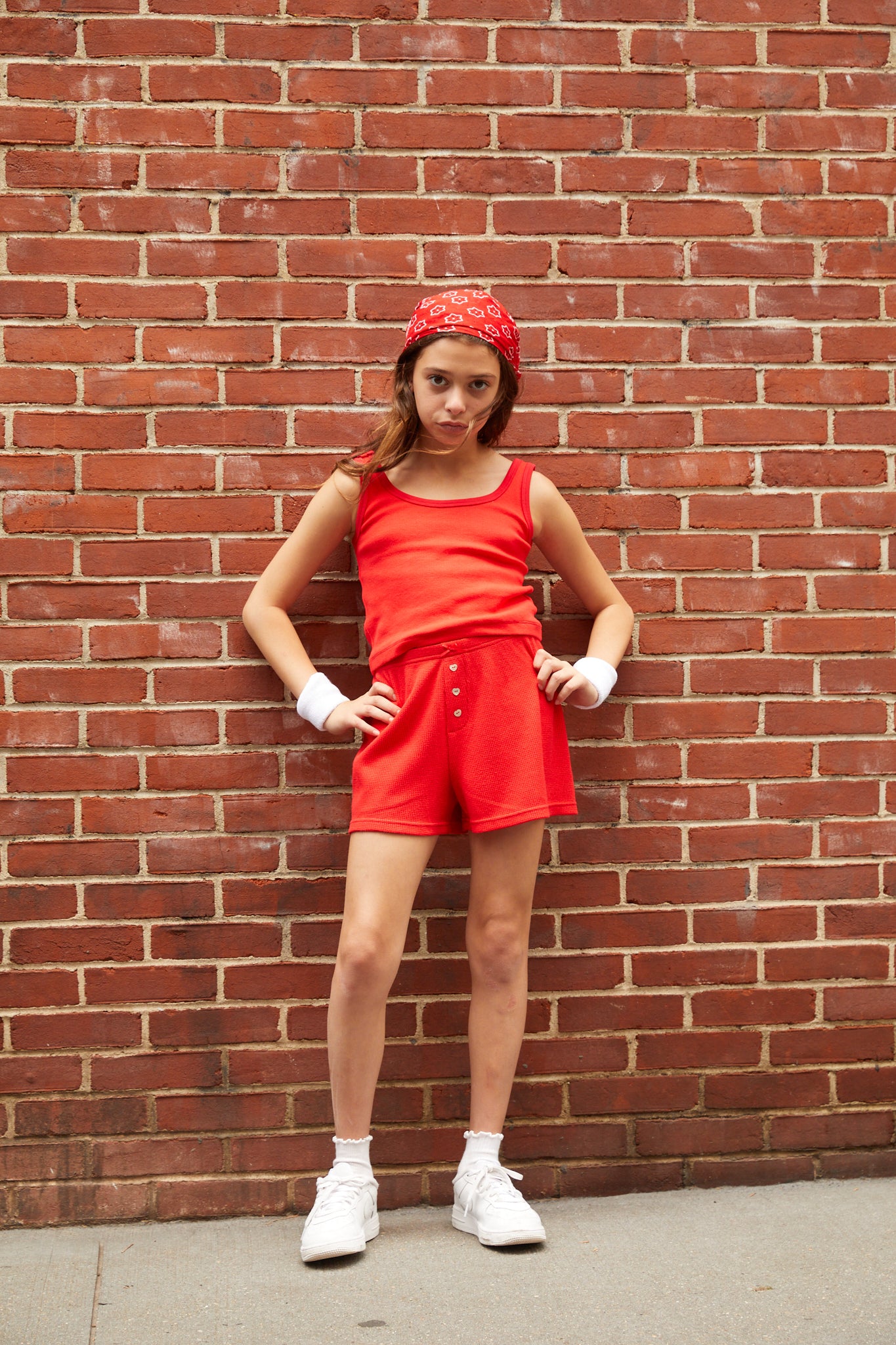 Wes Camp Red Waffle Short