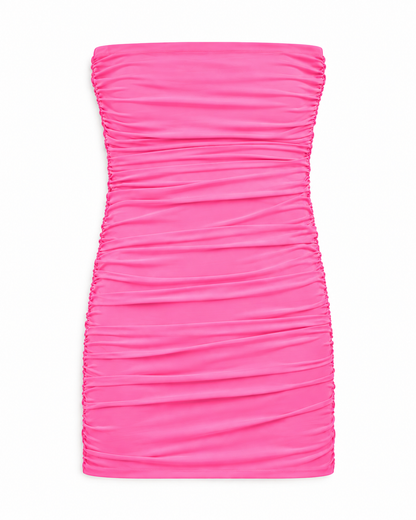 The Noemi Dress Neon Pink