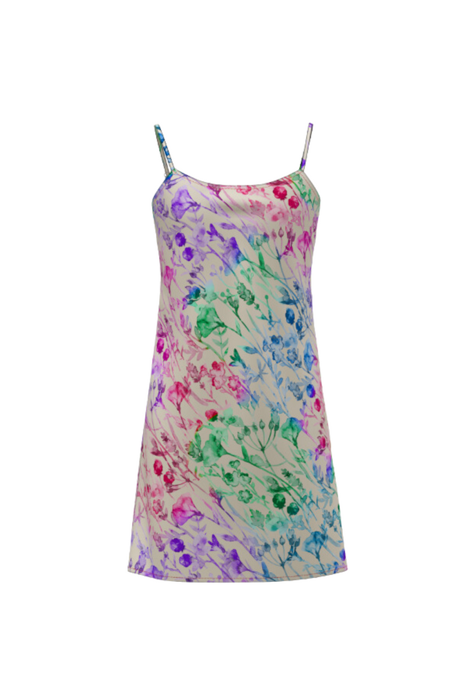 Ariella Slip Dress - Ombre Watercolor Floral