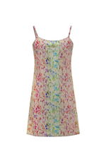 Ariella Slip Dress -  Rainbow Watercolor Floral
