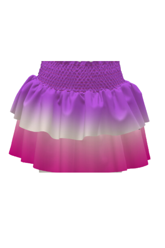 The Jules Mini- Ombre Bright Purple White Pink