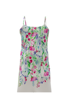 Ariella Slip Dress - White Watercolor Floral