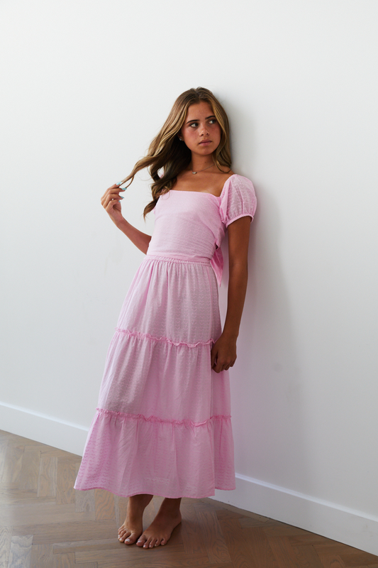 Bella Pink Maxi Heart Dobbie