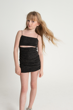 Reversible Mesh Dress - Black Sparkle