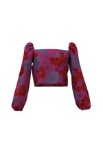 The Jordyn Top - Fall Pink 70's Floral