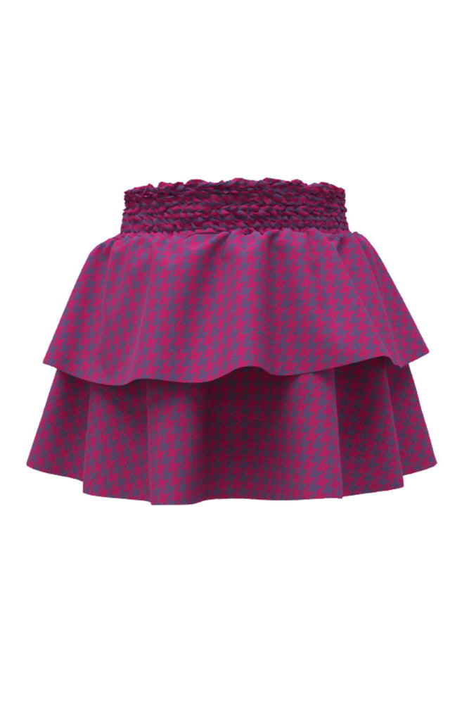 The Jules Mini  - Pink and Purple Houndstooth