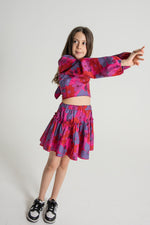 The Drew Mini - Fall Pink 70's Floral