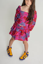 The Jules Mini - Fall Pink 70's Floral